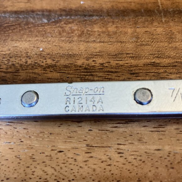 Snap-On R-1214A Canada 3/8" 7/16" Ratcheting Box End Wrench 12 Point - Picture 3 of 8
